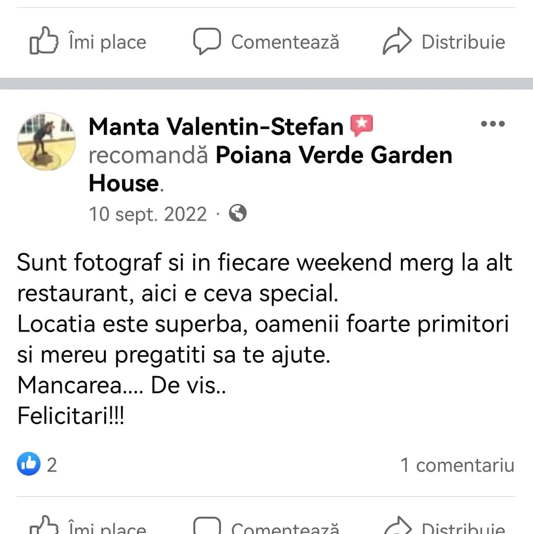 Recenzie Facebook Poiana Verde 3
